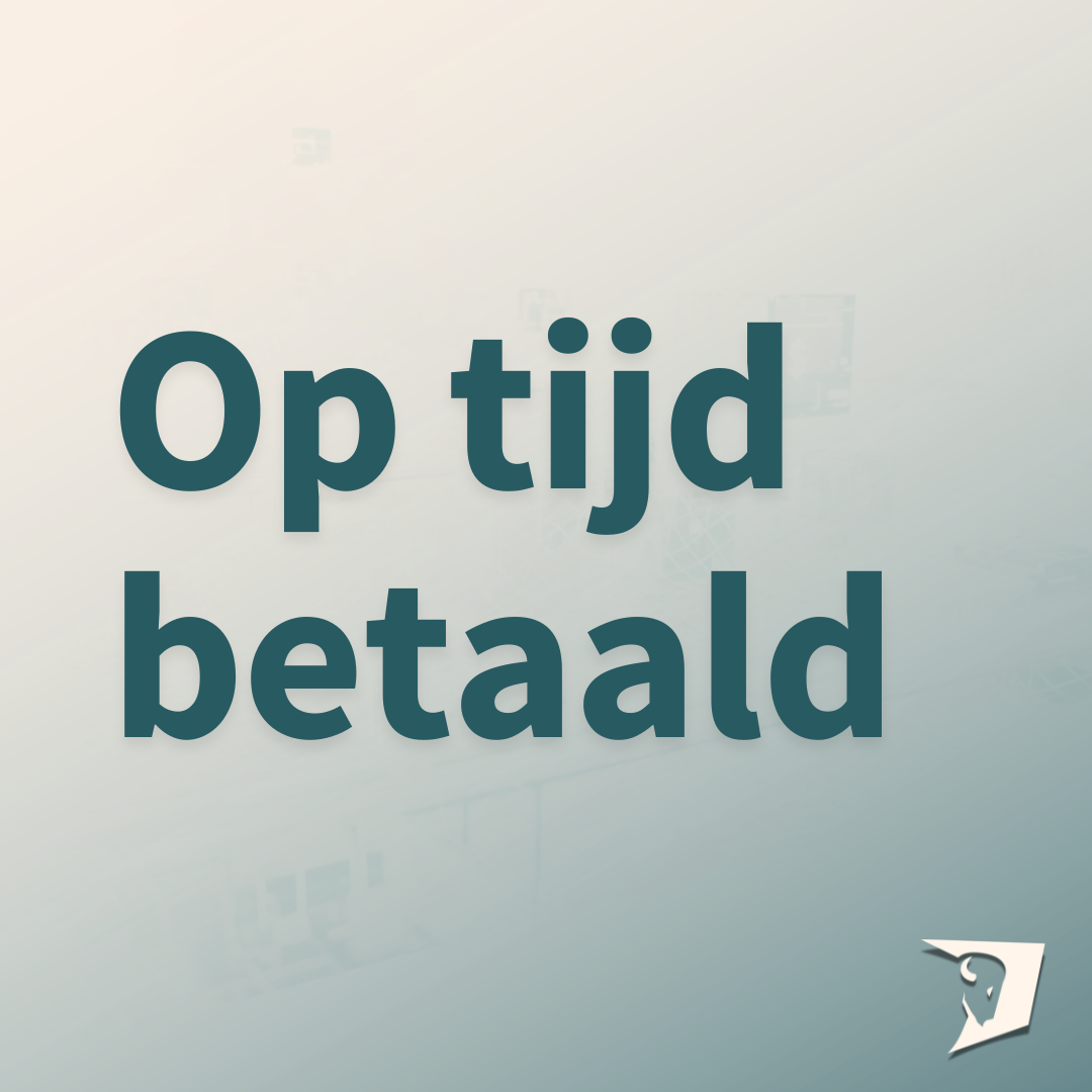 Factuur op tijd betaald
